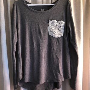 Lace pocket Long sleeve